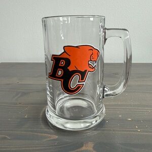 Vintage BC Lions glass beer mug